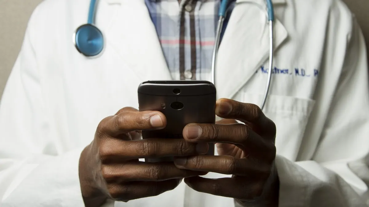 Healthcare professional consulting with a patient